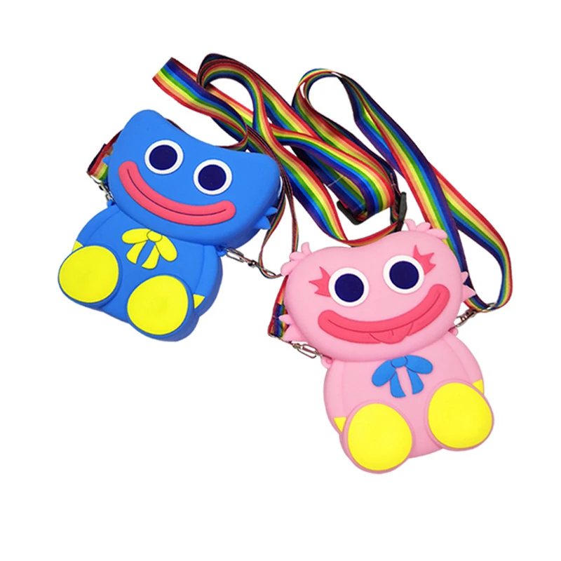 

Huggy Wuggy Squishy Fidget Toys Game Scary Character Silica Gel Shoulder Bag Popit Toys Baby Coin Purse Children's Toys Gifts