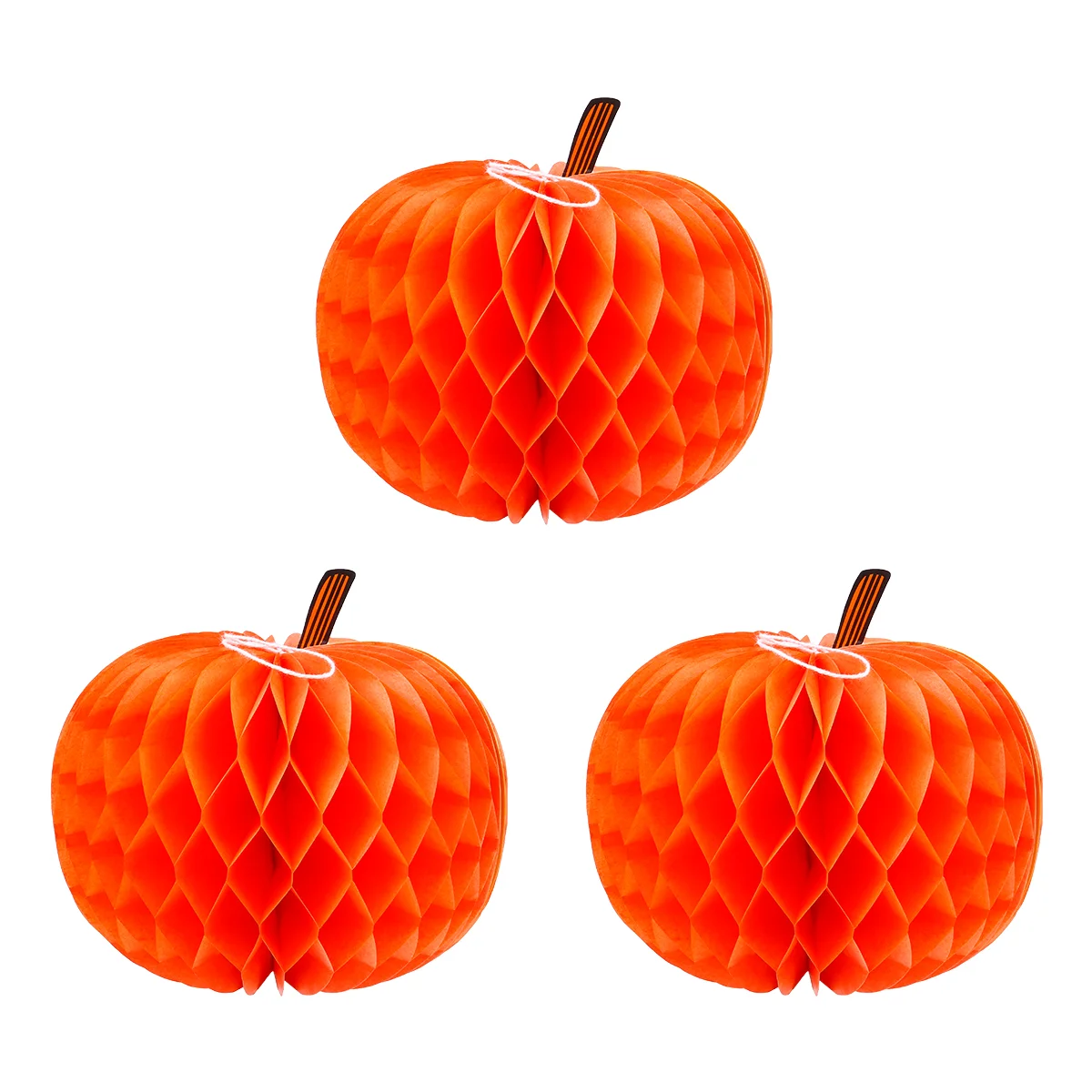 

Pumpkin Decorations Hanging Honeycomb Props Ornaments Haunted Pendant House Decor Ceiling Party Paper Tissue Birthday Decoration