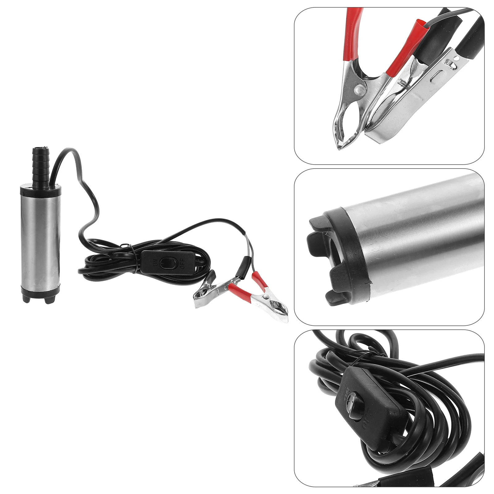 

1pc Submersible Diesel Fuel Water Transfer Pump Electric Siphon Extractor