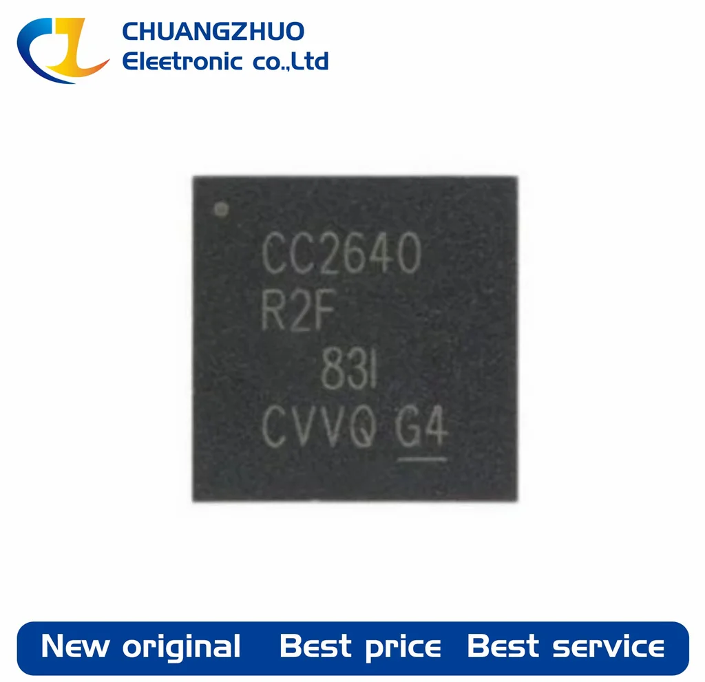 1 шт. новые оригинальные CC2640R2FRGZR CC2640R2F 2 Мбит/с Bluetooth 2,4 ГГц I2C,I2S,SPI,UART QFN-48-EP(7x7) радиочастотные трансиверы IC