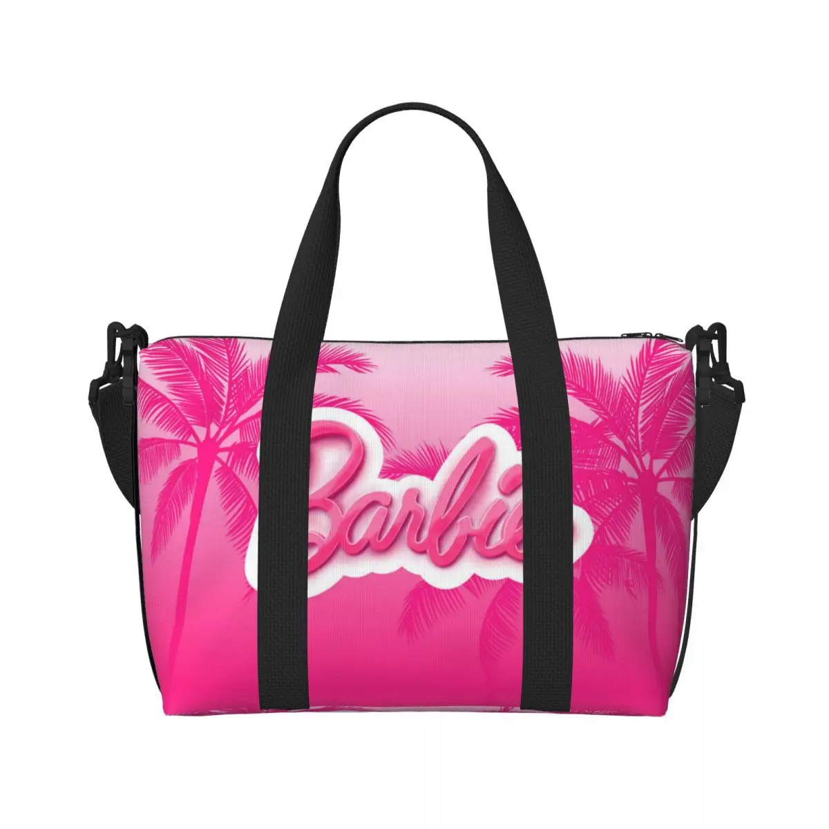 Большая мультяшная Сумка-тоут Барби на заказ для женщин сумка-шоппер через плечо