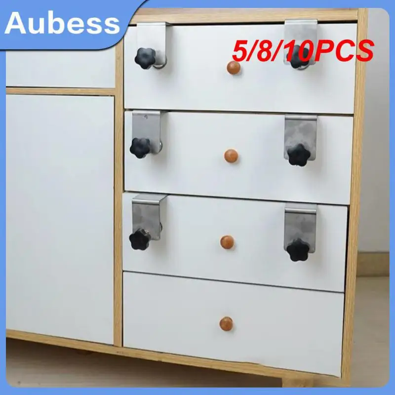 

5/8/10PCS Easy Adjustment Fixing Clip Stable Durable Smooth Steel Drawer Front Installation Clamps Woodworking