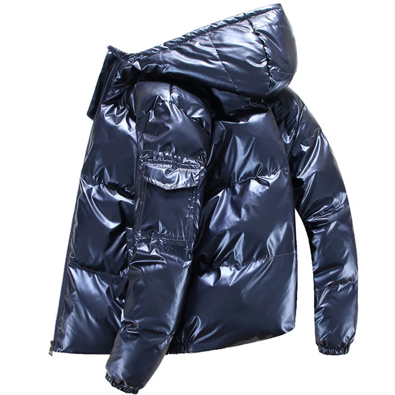 Man Men's Korean Winter Cotton Teenager Coat Boys Hooded Down Jacket For Men Parka