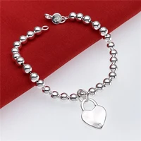 heartlove bead bracelet for women fashion 925 stamp silver color designer luxury quality jewelry selling products jewellery