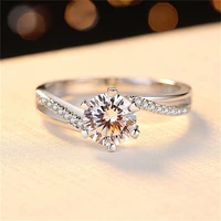 sherich 2022 new moissanite diamond ring ladies elegant noble 1ct 925 sterling silver anniversary gift girls party jewelry