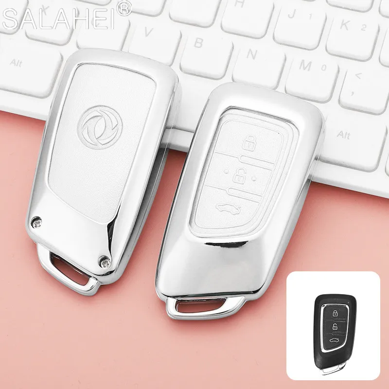 

Zinc Alloy&Leather Car Key Case Cover Holder For Dongfeng DFM Aeolus AX7 AX5 AX4 AX3 Glory 360 370 580 S560 Cefiro MX6 MX5 F507