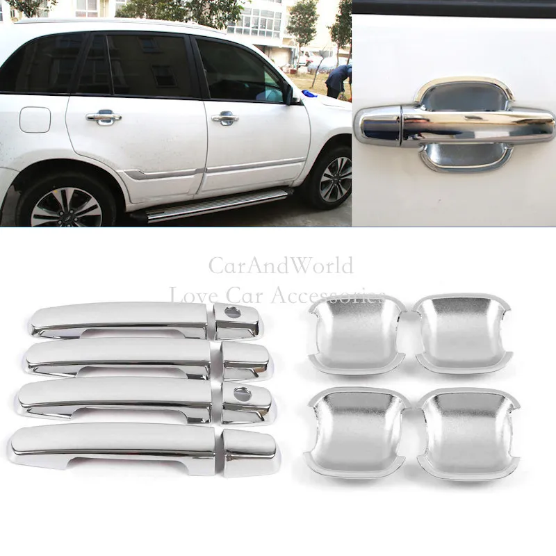 

ABS хром, Крышка корпуса внешней дверной ручки, протектор, отделка, автомобильные аксессуары для Chery Tiggo 3 PRO 2014-2022