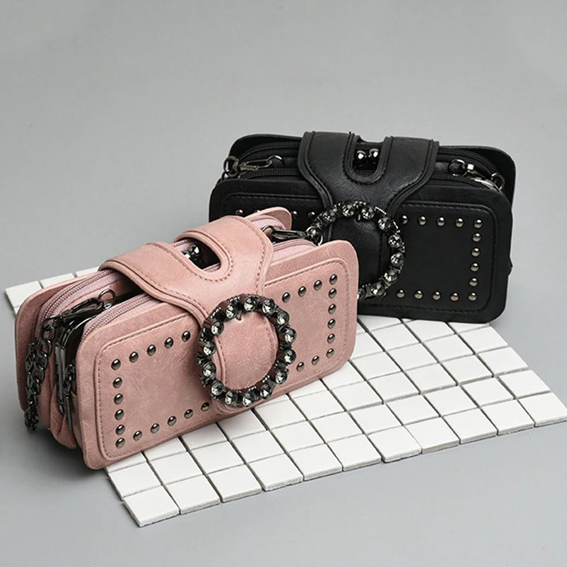 Женская сумка через плечо премиум-класса в стиле ретро с заклепками новая модная