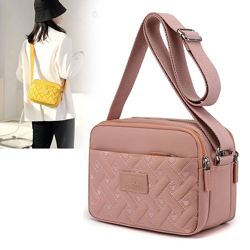 

Women's Shoulder Bag Nylon Small Handbag New Fashion Messenger Bag Pure Color Casual Tote Outdoor Wallet Phone Bag