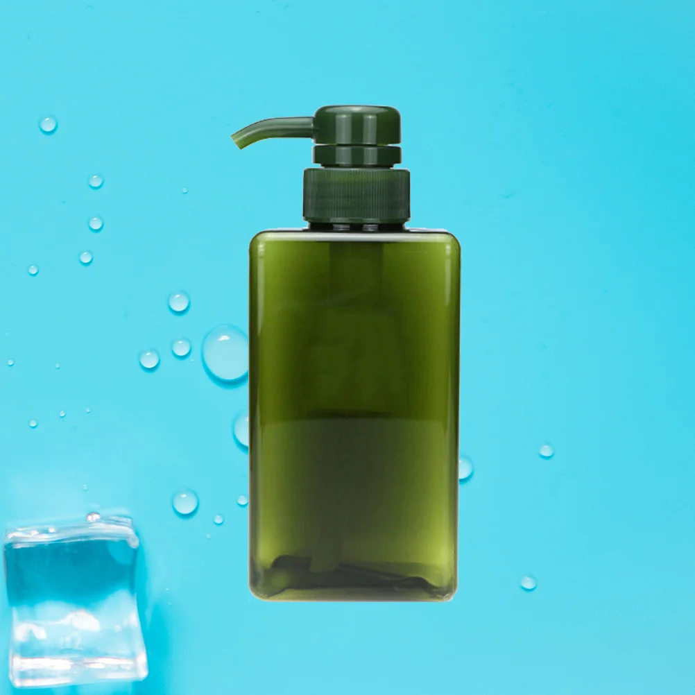 

450ml Empty Soap Pump Bottle Refillable Travel Soap Container Shampoo Dispenser(Green) And