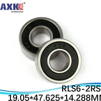 10pcs High Quality inch series bearing RLS6-2RS 19.05*47.625*14.288 mm 3/4"X 1 7/8"X 9/16"  inch ball bearing