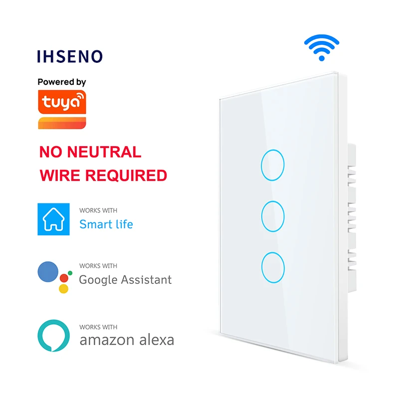 Беспроводной настенный выключатель с голосовым управлением и сенсорным |