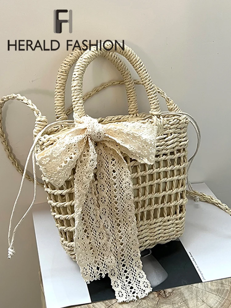 

Straw Beach Shoulder Bag Handmade Woven Handbag Purse Raffia Rattan Crossbdoy Bags Bohemian Summer Travel Casual Shopping Totes