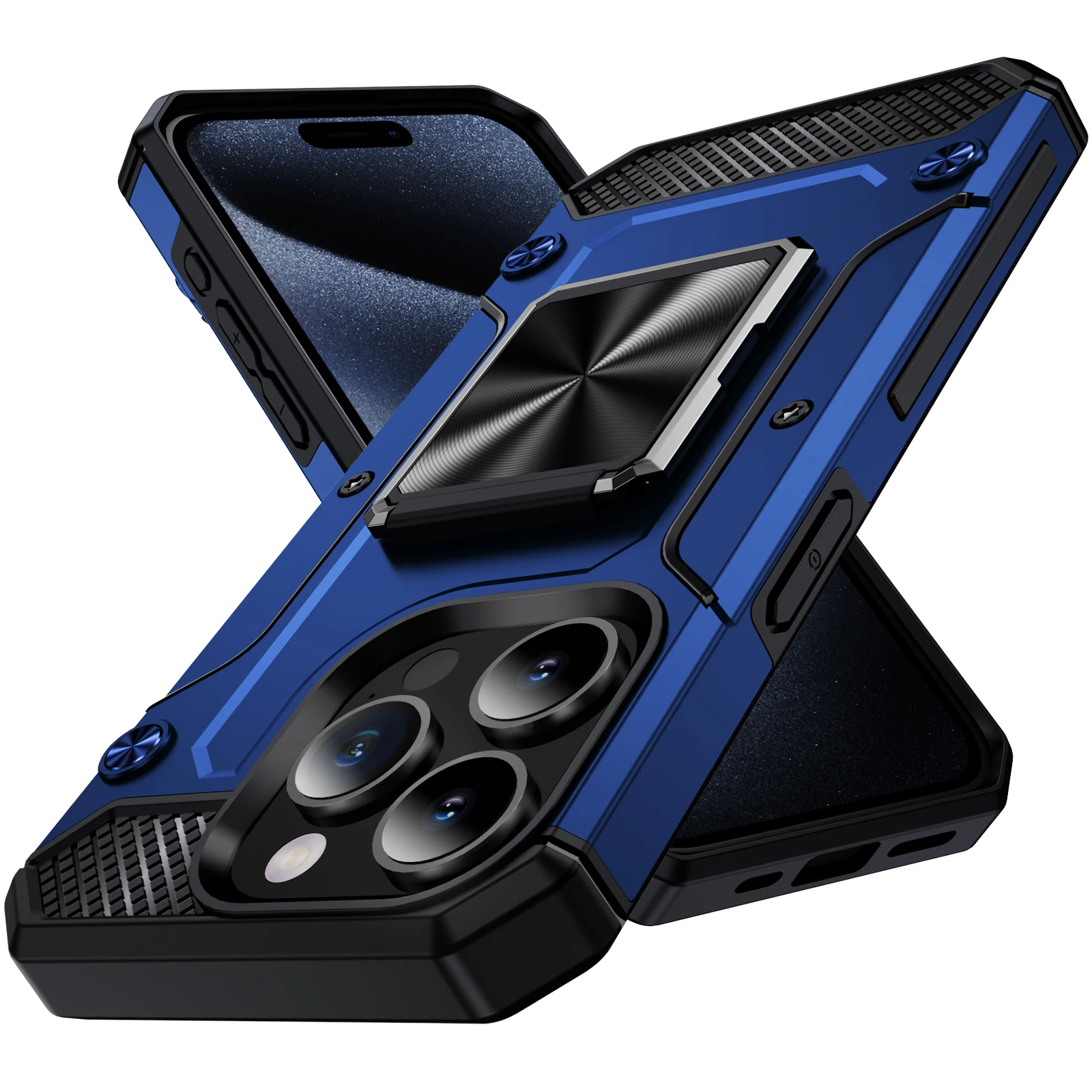 Прочный бронированный ударопрочный чехол для телефона iPhone 11 12 13 14 Plus 15 Pro Max