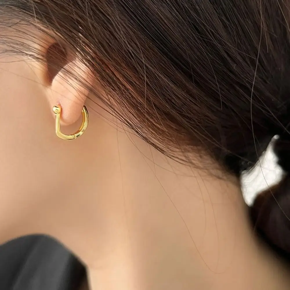 

1 pair Irregular Geometric Earrings Simple Prevent Allergy Ear Buckle Wedding Party Bride Jewelry Ear Accessories for Women