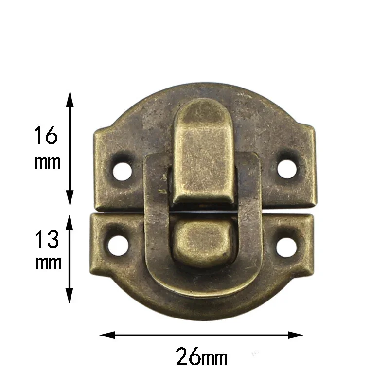 

Старинные защелки с железным замком для шкатулки, застежка для чемодана, деревянная защелка для винной шкатулки, 10 шт.