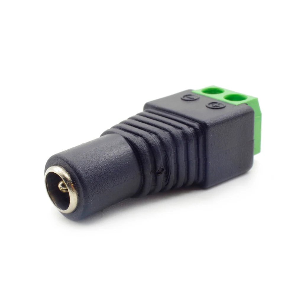 

1/10PCS CCTV PSU Plug Adapter Female DC 12V Power Connector LED Strip Lights Solderless DC12V Female Connector Power Plug