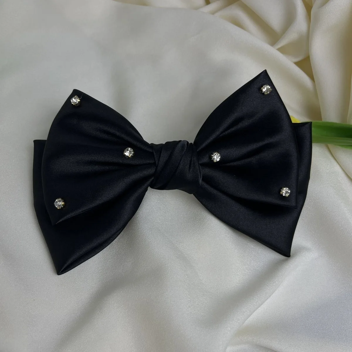 Большие банты для волос аксессуары девочек заколка лента подружки невесты