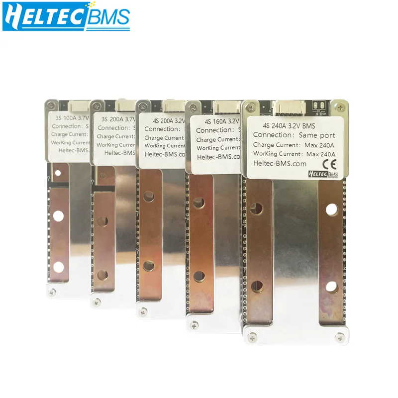 Heltec New 12V BMS 3S 4S 100A 120A 160A 200A 240A Lipo/Lifepo4 Battery Protection Board Energy Storage/Car Start Up BMS