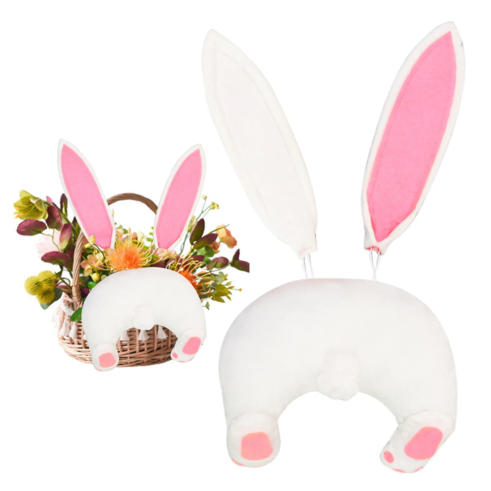 

Пасхальный кролик, кукла без лица, кроличьи ушки, задница, декоративный набор, креативное украшение для детской одежды, аксессуары, Мягкий К...