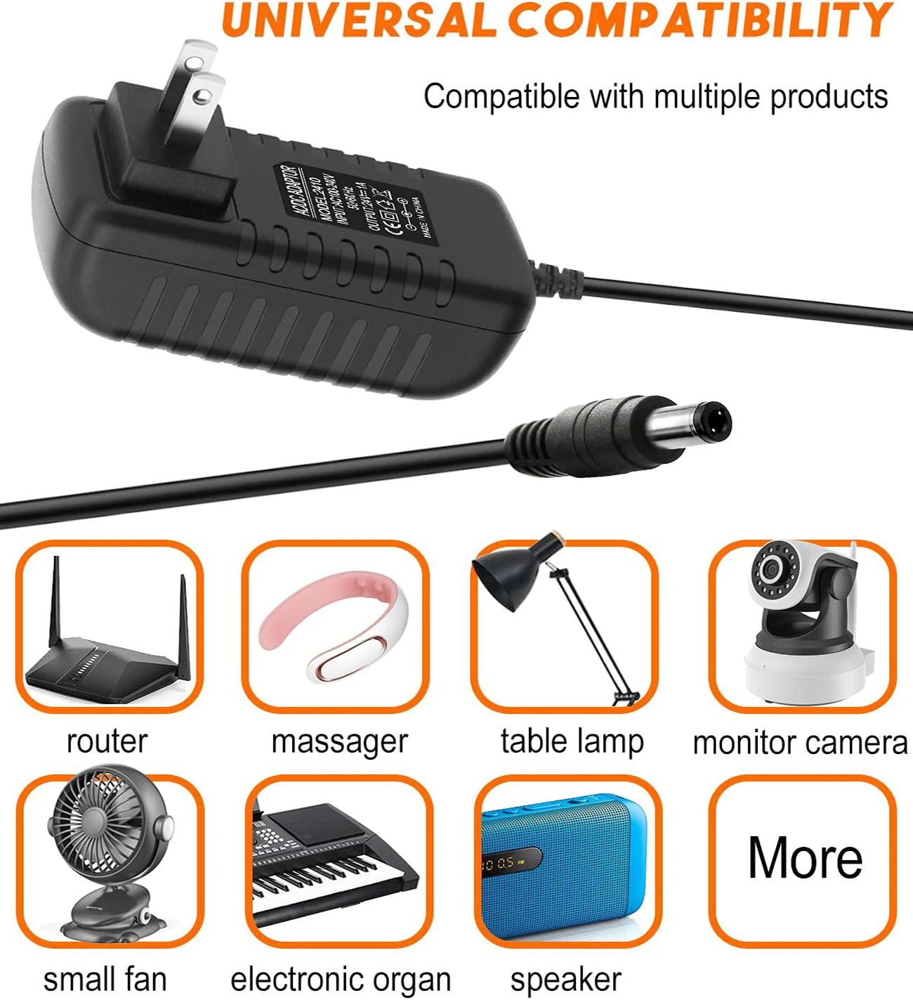 Адаптер переменного тока в постоянный ток 24 В 1 A 24 Вт адаптер источника питания переменного тока 100 В ~ 240 В в постоянный 24 В 1 А преобразователь Ма