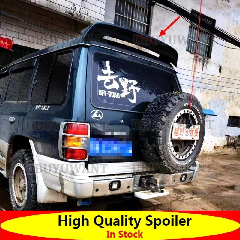 

For Mitsubishi Pajero V33 Sport Spoiler 2001-2005 High Quality ABS Material Car Rear Wing Primer Color Rear Spoiler