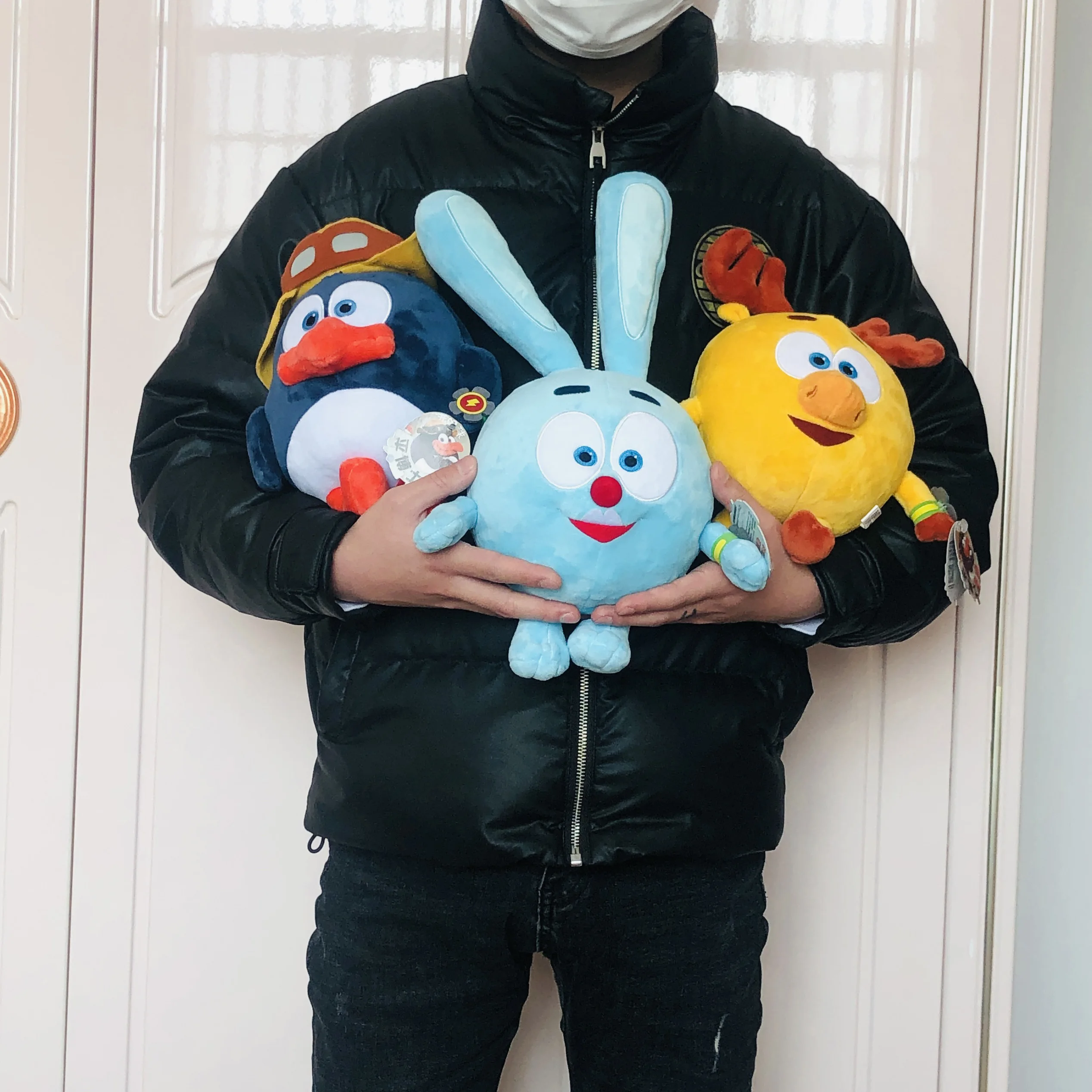 

Original 9" 23-35cm cartoon Happy ball Pincode Smeshariking Gogoriki Kikoriki babyriki GoGo Plush Stuffed Dolls Toys