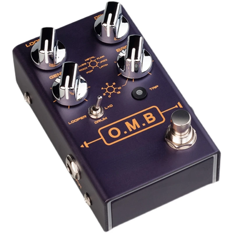 

Zhuole Effector R-06 Universal Single Piece Rhythm with Looper Drum Machine Loop Guitar Accompaniment