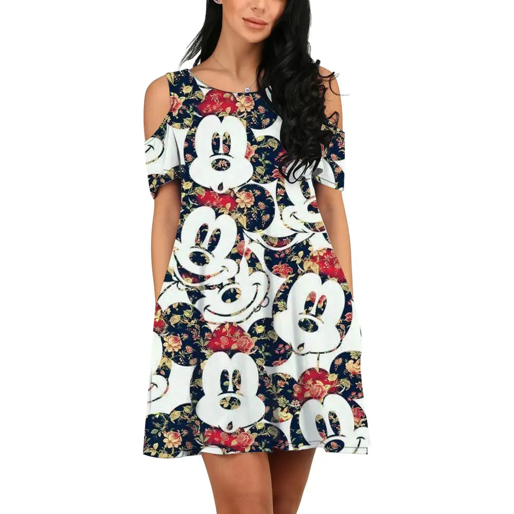 Летнее уличное платье в стиле Харадзюку новое повседневное Привлекательное с 3D