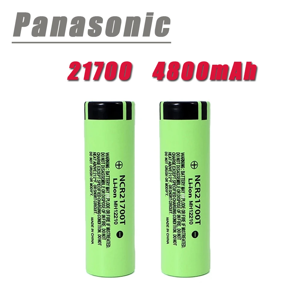 

10PCS 21700 Rechargeable Batteries 3.7V 4800mAh Lithium Battery Full Capacity For High-power Flashlight Power Bank Electric Bike