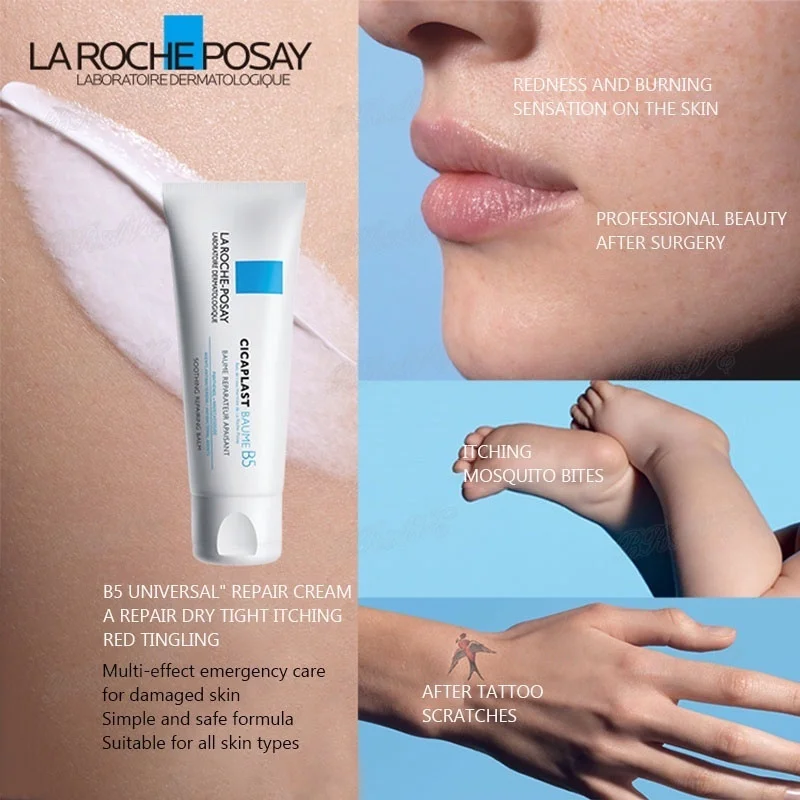 

La Roche-Posay B5 Cream Cicaplast Balm Soothes Redness And Itching Nourishes Improve Sensitive Dry Skin Repair Barrier 100ml