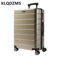 klqdzms multifunctional business trolley luggage men and women suitcase rechargeable student 20 inch boarding password box