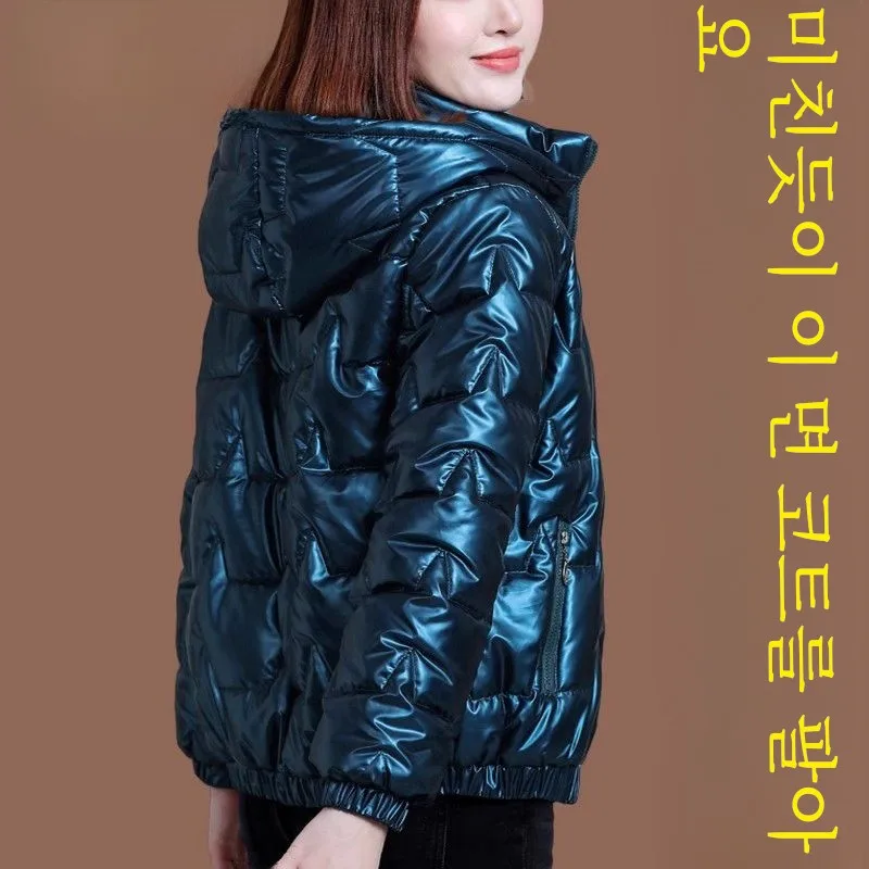 Женское пуховое пальто с флисовой подкладкой Woodpecker Bright Surface на хлопковой