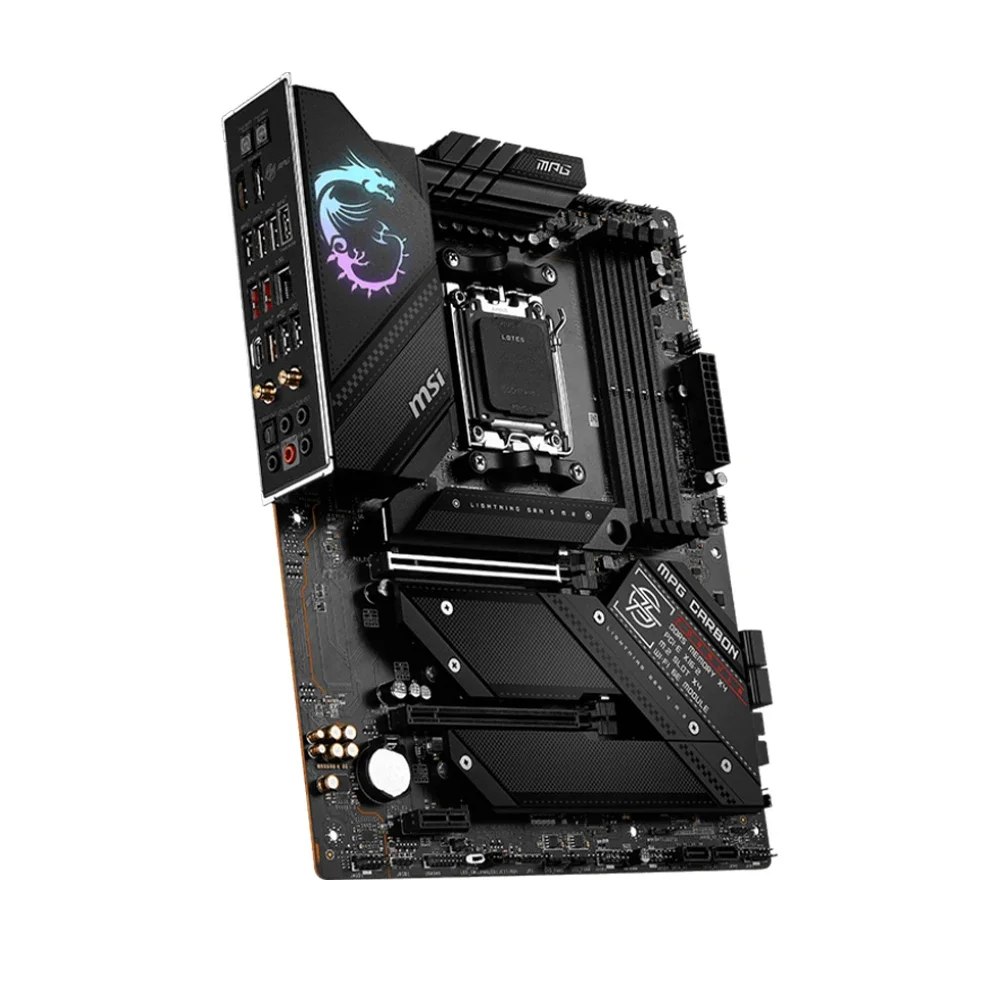 Материнская плата MSI MPG B650 CARBON WIFI с поддержкой разъема AM5 7900X 7800X3D 7600 CPU 4xDDR5 7800 МГц 256