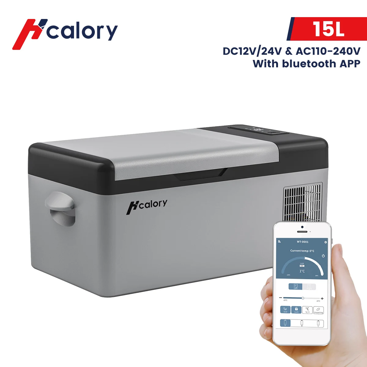 

Hcalory 15/20L Portable Car Refrigerator Mini Frigo Electric Compressor Cooler Glaciere Compression App Control Camping