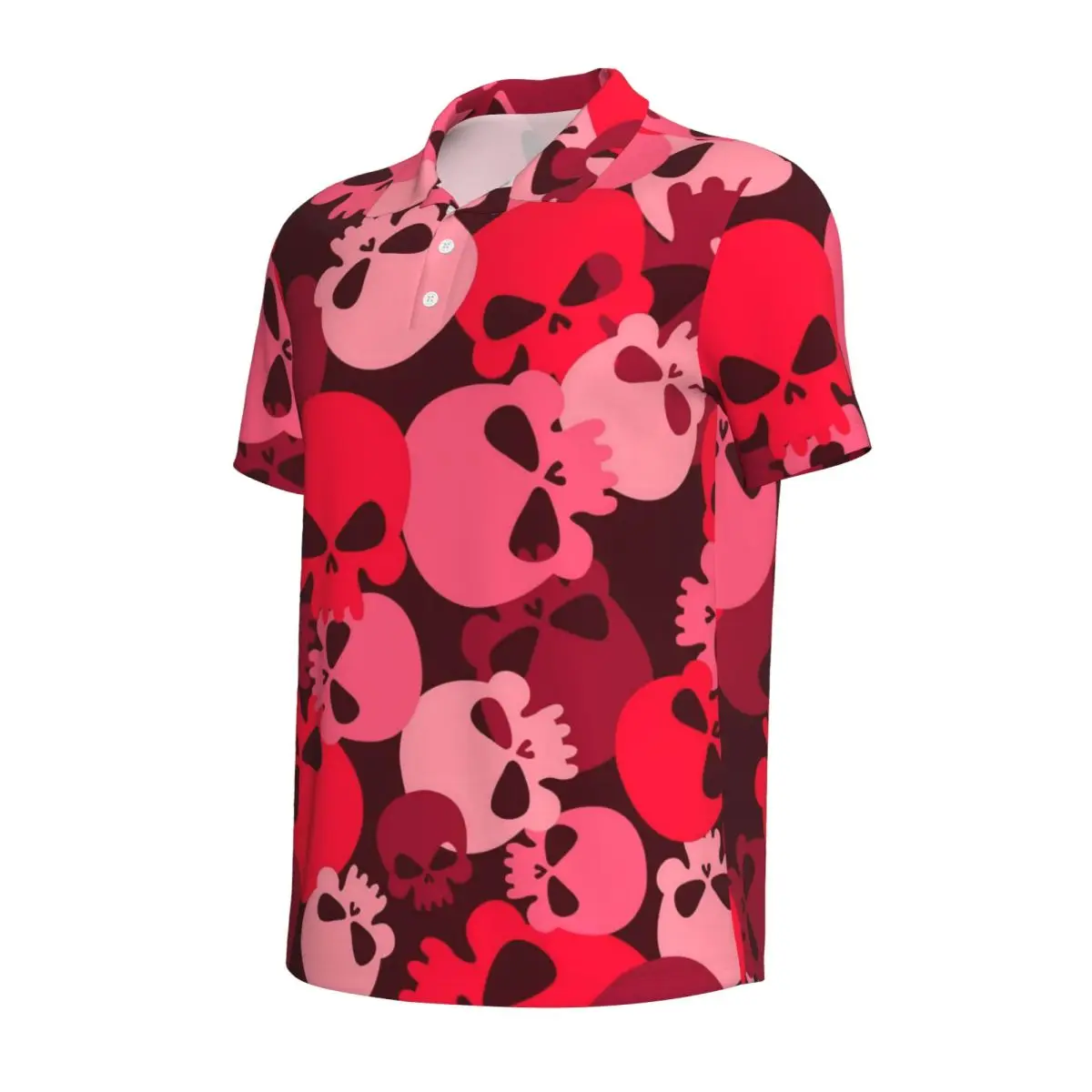 Повседневные футболки с абстрактным черепом розовая армейская камуфляжная