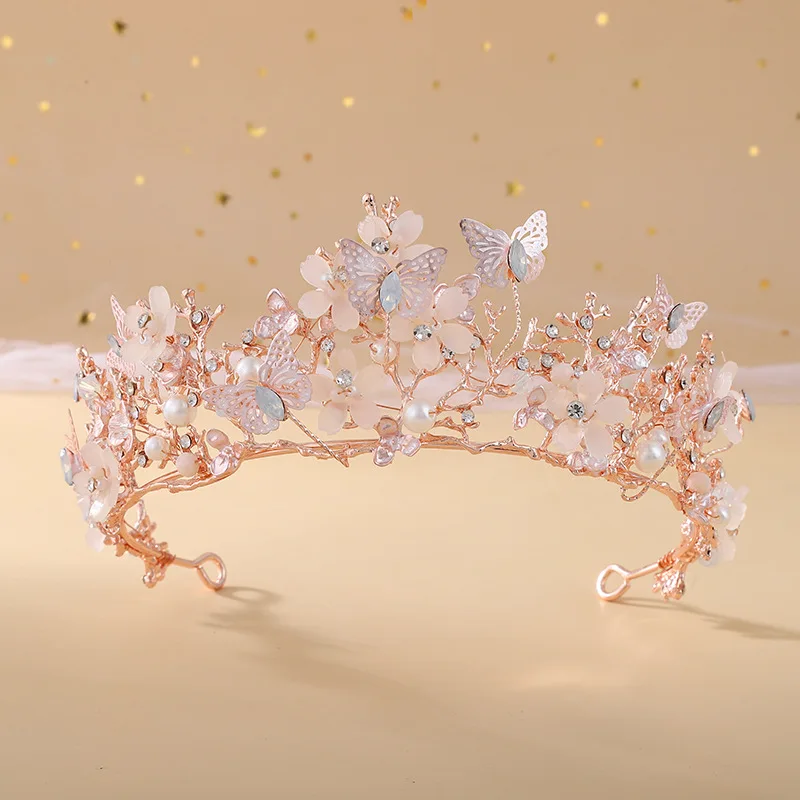 KMVEXO-corona grande de cristal para mujer, Tiara de boda, diadema de belleza para fiesta, accesorios para el cabello, color rojo, verde y barroco AB