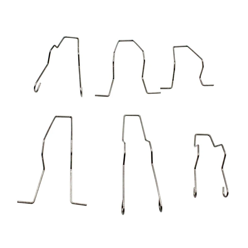 

Universal Car Headlight Clamp Headlamp Dip Dipped Beam Bulb Hoder 5ZHSFULLKIT Retainer Spring Clips Clamp (Set of 6)