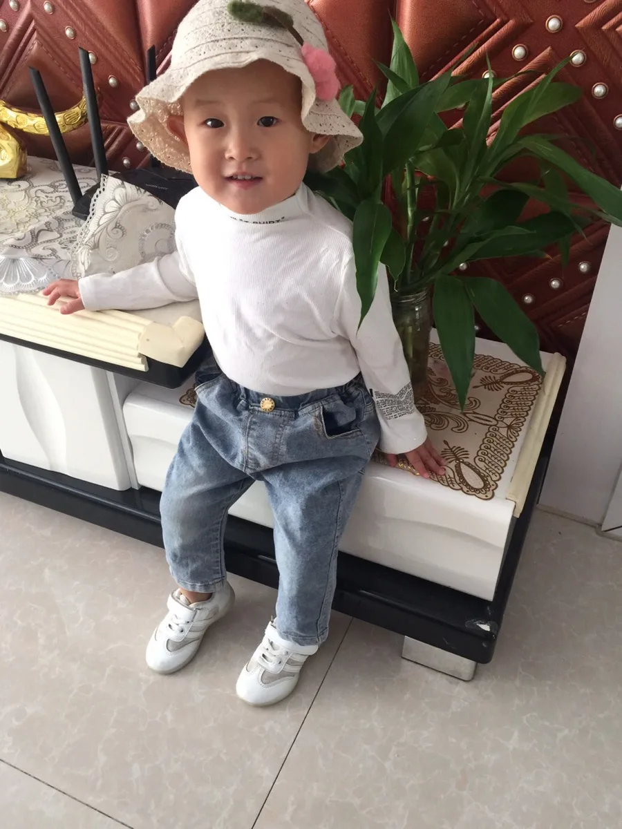 Girls Jeans Kids Autumn Spring Clothes Boys Trousers Children Denim Pants for Baby Boy Jeans Toddlers 80~130 enlarge