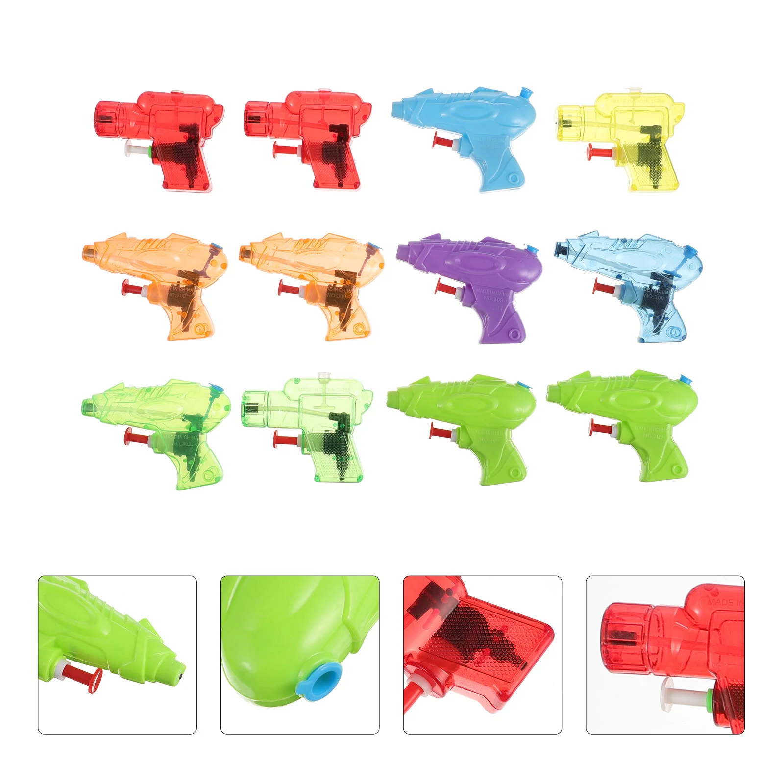

12 Pcs Mini Water Gun Squirt Toy Kids Shooter Beach Plastic Play Child Toys