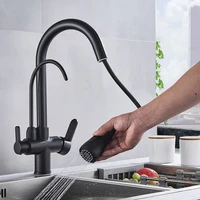 kitchen faucet stainless steel 304 water tap modern kitchen taps brass pull out sprayer kitchen mixer sink faucets dual faucet
