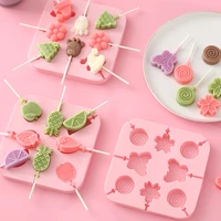 cute lollipop molds jelly and candy chocolate cake mold variety shapes cake diy silicone form for baking decorating tool