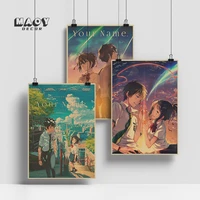 japanese anime movie your name wall stickers poster hd printing wall paper picture decals for furniture living room decoration