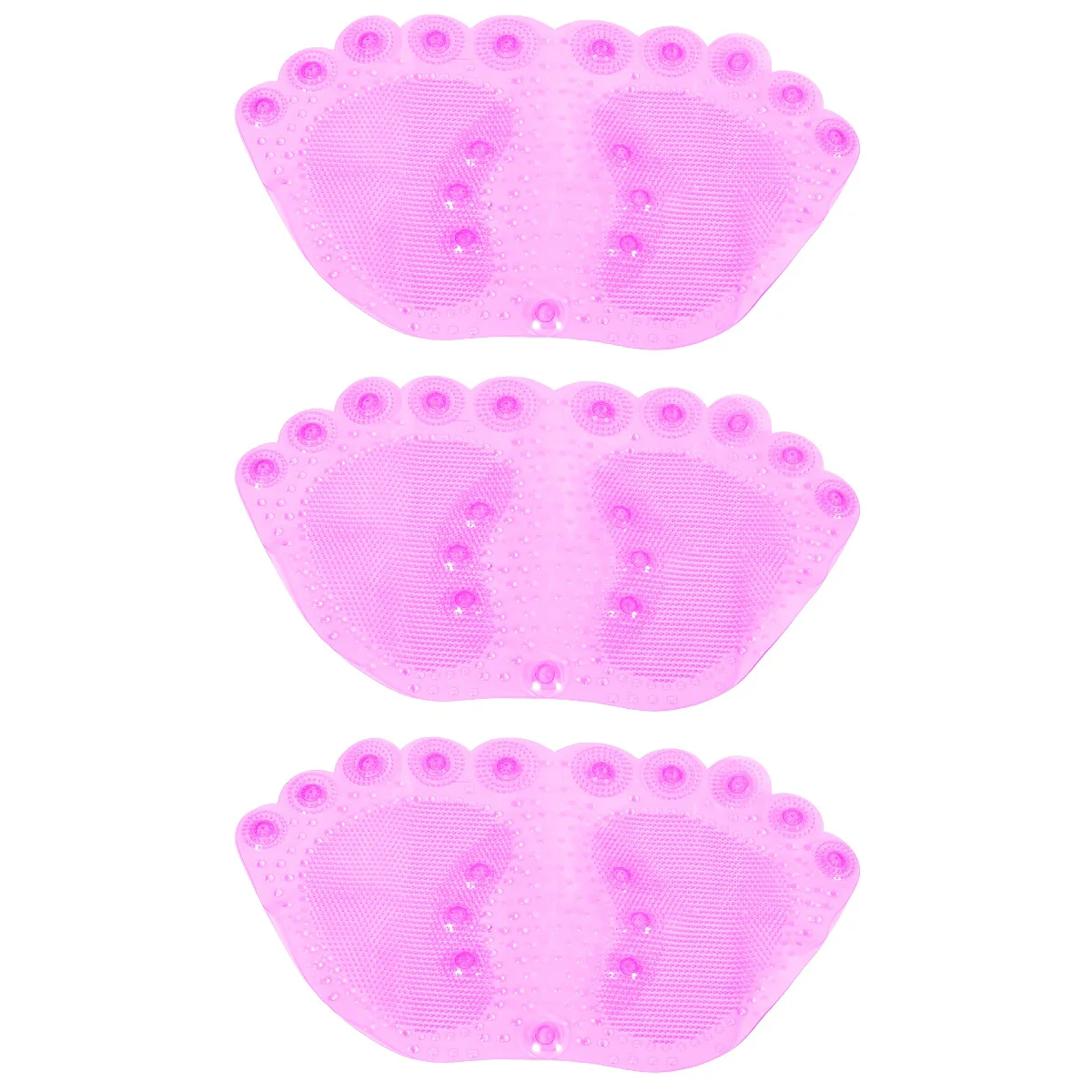 

Mat Shower Floor Bathtub Anti Foot Pad Bathingbathbathroom Skid Holes Scrubber Cleaner Mats Suction Non Drain Machine Tub