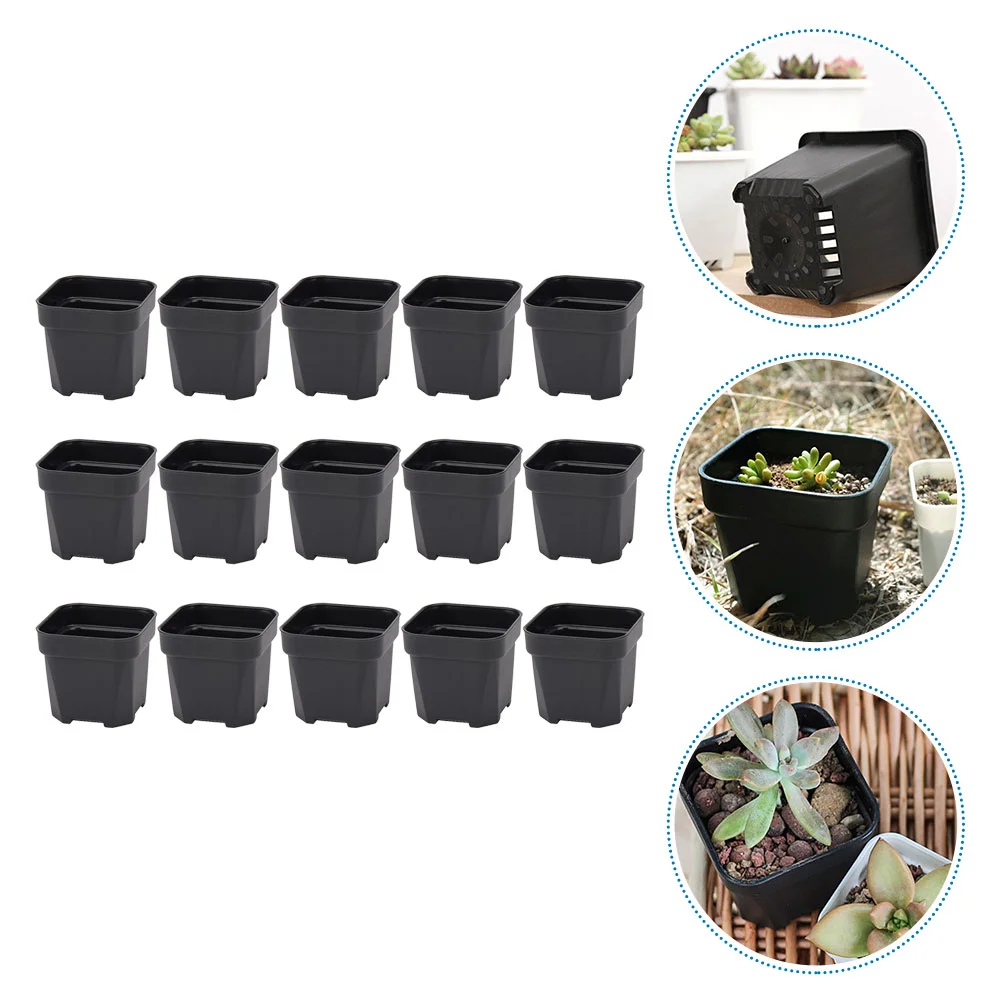 

15pcs Nursery Flowerpots Ventilated Holes Flowerpot for Garden Outdoor