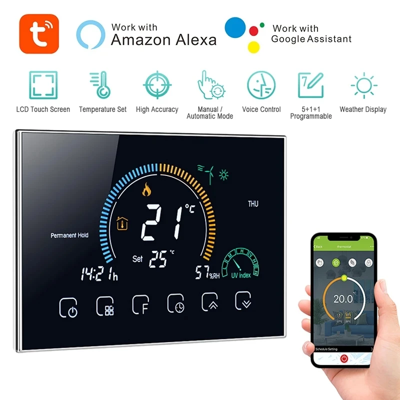 

TTAKA7 Smart WiFi Термостат для газовых котлов и теплых полов