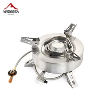 Widesea Camping Tourist Burner Gas Stove Outdoor Cookware Portable Furnace Picnic Barbecue Equipment Tourism Supplies Big Power