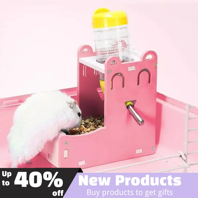 

Durable Hamster Drinker Small Pet Bottle Holder Hamster Rabbit Food Feeder Cute Mini Water Feeding Pet Supplies 2022 New