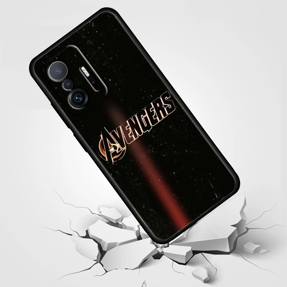 Чехол с логотипом Marvel мстители для Xiaomi Mi 12 11T 10T 11 10 10S Ultra Lite Pro Note10 5G силиконовый