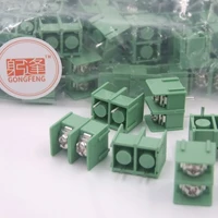 gongfeng 300pcs new 7 62 2p terminal connector 7 62mm pin pitch splicing special wholesale free shipping to russia